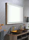 ZUN 84*36 LED Lighted Bathroom Wall Mounted Mirror with High Lumen+Anti-Fog Separately Control W127260138