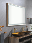 ZUN 72*36 LED Lighted Bathroom Wall Mounted Mirror with High Lumen+Anti-Fog Separately Control W1272111857