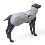 ZUN New Style Dog Winter Jacket with Waterproof Warm Polyester Filling Fabric-（gray,size L） 45933562