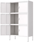 ZUN 6 Door Metal Accent Storage Cabinet for Home Office,School,Garage 92289429