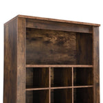 ZUN ON-TREND Stylish Design 30 Shoe Cubby Console, Contemporary Shoe Cabinet with Multiple Storage WF309309AAP