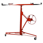 ZUN Drywall Panel hoist Drywall Lift Rolling Panel Hoist Jack Lifter 16ft Red Color W465137159