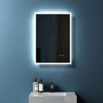 ZUN 20" W x 28" H Modern Wall Mounted LED Backlit Anti-Fog Rectangular Bathroom Mirror with US standard W1865108988