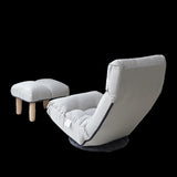 ZUN Single sofa reclining chair Japanese chair lazy sofa tatami balcony reclining chair leisure sofa W24417916