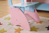 ZUN Kids Funnel Olivia the Fairy Girls Dressing Table with Chair B05367937