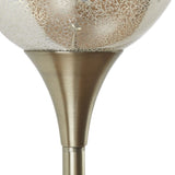 ZUN Uplight Floor Lamp with Mercury Glass Shade B03595709