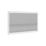 ZUN 72×36 inch LED-Lit bathroom mirror, wall mounted anti-fog memory Large Adjustable Brightness front W1820120109