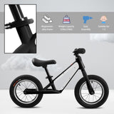 ZUN ECARPAT Balance Bike, Magnesium Alloy Frame Toddler Bike,Lightweight Sport Training Bicycle with 12" W1856130548