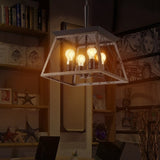 ZUN Farmhouse Chandelier 4-Light Vintage Antique Chandeliers Light Fixture For Kitchen Dining Room W1340111204