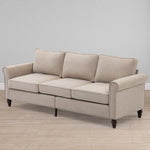 ZUN 70 inch 3 Seater Loveseat Sofa, Mid Century Modern Couches for Living Room, Button Tufted Sofa W1955121380
