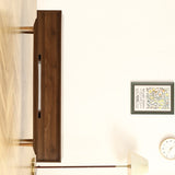 ZUN Modern 63 Inch TV Cabinet with Black Walnut Finish and Solid Wood Legs W1581115565