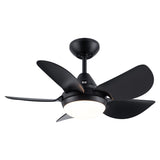 ZUN 30 In Intergrated LED Ceiling Fan Lighting with Matte Black ABS Blade W136755957