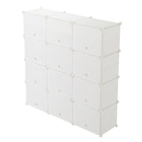 ZUN 8-Tier Portable 48 Pair Shoe Rack Organizer 24 Grids Tower Shelf Storage Cabinet Stand Expandable 49232000