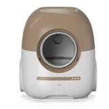 ZUN Self Cleaning Cat Litter Box, Automatic with Mat & Liner, 80L Space for Multi Cats, Support W2107135989