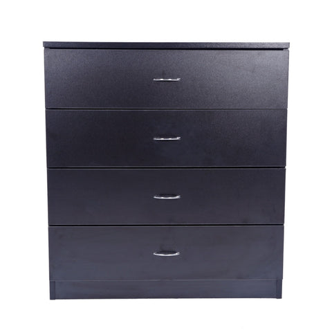 ZUN [FCH] Modern Simple 4-Drawer Dresser Black 78784751