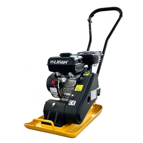 ZUN Plate Compactor Rammer, 6.5HP 196cc Gas Engine 5488 VPM 2500 LBS Compaction Force, 21 x 14 inch W121265873