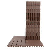 ZUN Plastic Interlocking Deck Tiles,44 Pack Patio Deck Tiles,11.8"x11.8" Square Waterproof Outdoor Floor W112990469