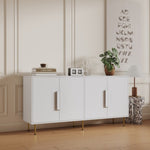 ZUN Sideboard Buffet Cabinet with Storage Modern Storage Cabinets with 4 Doors with Handle for Living W1778104713
