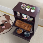 ZUN Best-selling pet food cabinets and feeding bowls pet water dispensers KHR71001BR