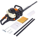 ZUN 26cc 2 cycle gas powered hedge trimmer , double sided blade 24",recoil gasoline trim blade W46540406