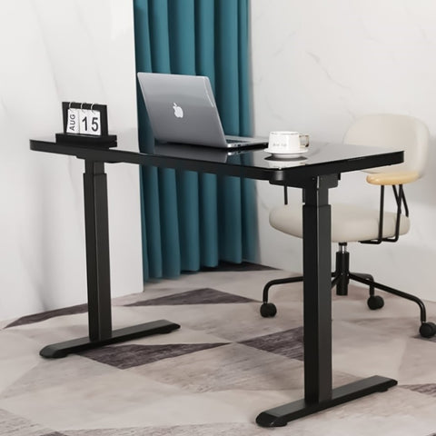 ZUN Glass tabletop standing desk
Black W141164003