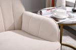 ZUN Modern Mid Century Chair velvet Sherpa Armchair for Living Room Bedroom Office Easy Assemble W136166610
