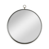 ZUN 24"x28" Gold Round Mirror, Circle Mirror with Iron Frame for Living Room Bedroom Vanity Entryway W2078126762