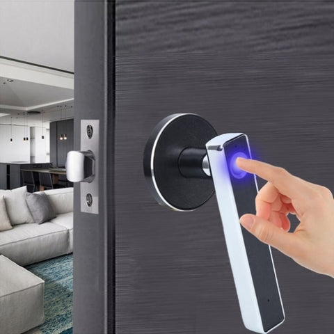ZUN Fingerprint Smart Door Lock with Handle Automatic Biometric Office Home Security 16050039