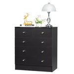 ZUN Modern Simple 5-Drawer Dresser Black 95957598