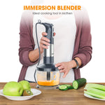 ZUN FUNAVO Immersion Hand, 5-in-1 Multi-Function 12 Speed 800W Stainless Steel Handheld Stick 20382614