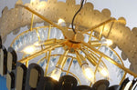 ZUN Modern American pendant diamond crystal chandelier -8 bulbs W116978793