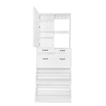 ZUN ON-TREND Multi-functional Shoe Cabinet with 3 Flip Drawers, Elegant Hall Tree with Mirror, WF314583AAK