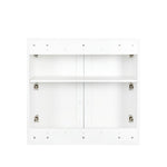 ZUN Stackable Wall Mounted Storage Cabinet, 11.81 "D x 31.50"W x 29.92 "H, White W33167277