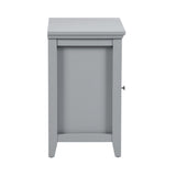 ZUN Bedroom Small Bedside Table/Night Stand with Open door Storage Compartments, grey W131454644