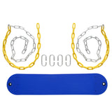 ZUN Heavy Duty Swing Seat Set Accessories Replacement Swings Slides Gyms Outdoor Blue 88103591