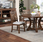 ZUN Formal Classic Crafted Design Dining Room Set of 2 Wooden Cushion Seat Distressed paint HSESF00F1839