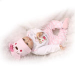 ZUN 22" Cute Simulation Baby Infant Toy Pink 70701416