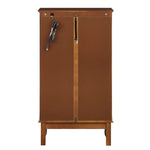 ZUN Curio Cabinet Lighted Curio Diapaly Cabinet with Adjustable Shelves and Mirrored Back Panel, W169391690