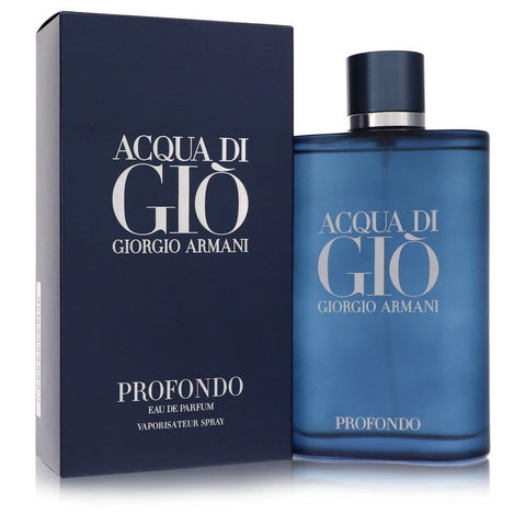 Acqua Di Gio Profondo by Giorgio Armani Eau De Parfum Spray 6.7 oz for Men FX-557097