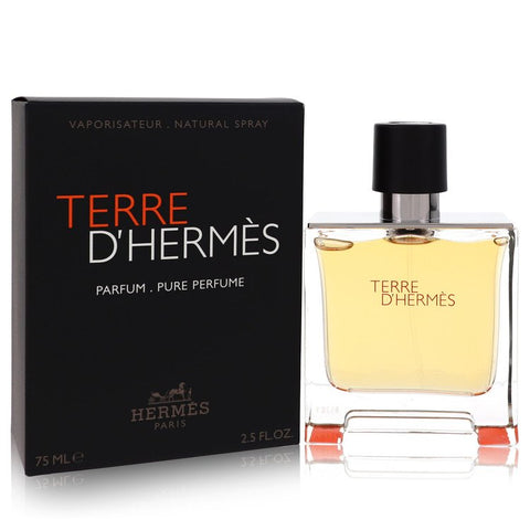 Terre D'Hermes by Hermes Pure Pefume Spray 2.5 oz for Men FX-464072