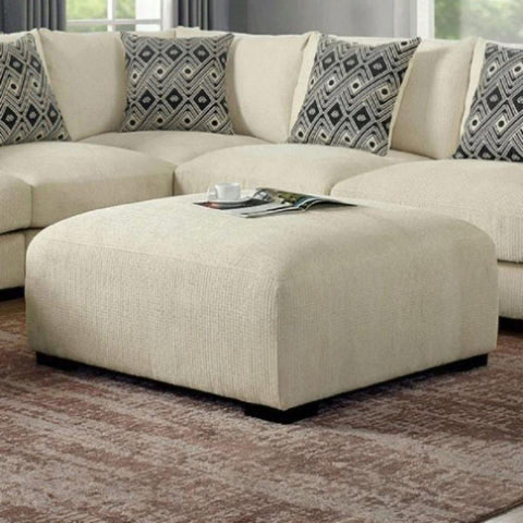 ZUN Living Room Lounge Beige Chenille Fabric Comfort Cozy Plush Seat foam Wooden Legs 1pc B01179793