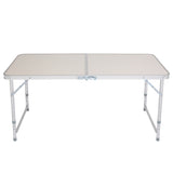 ZUN 120 x 60 x 70 4Ft Portable Multipurpose Folding Table White 19846019