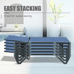 ZUN Outdoor Lounge Chair, 2 Pieces Aluminum Plastic Patio Chaise Lounge with 5 Position Adjustable W1859P149214