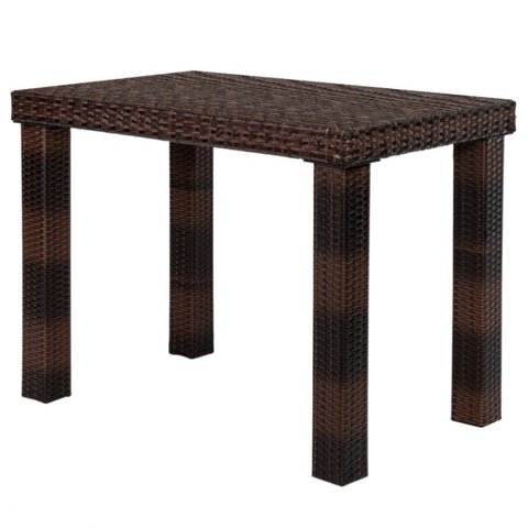 ZUN Bar Table Brown Gradient （ONLY table） 07380505