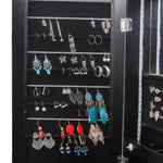 ZUN 79 Blue Led Jewelry Cabinet, Jewelry Storage Cabinet, Upright Jewelry Cabinet With Long 58801401
