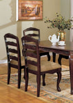 ZUN Transitional Contemporary Dark Walnut Finish Set of 2pc Dining Chairs Solid wood Kitchen Dining Room B011P143323