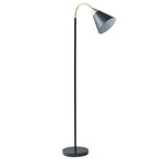 ZUN Arched Metal Floor Lamp with Chimney Shade B03596590