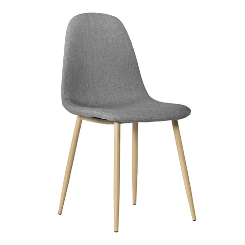 ZUN 4pcs Modern Style Simple Dining Chair Gray 62696504