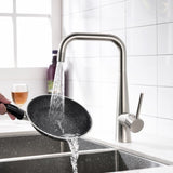 ZUN Kitchen Faucet Single Handle 1 Hole Kitchen Sink Faucets W1932P149027