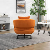 ZUN House hold Upholstered Tufted Living Room Chair Textured velvet Fabric Accent Chair with Metal Stand W1588127229